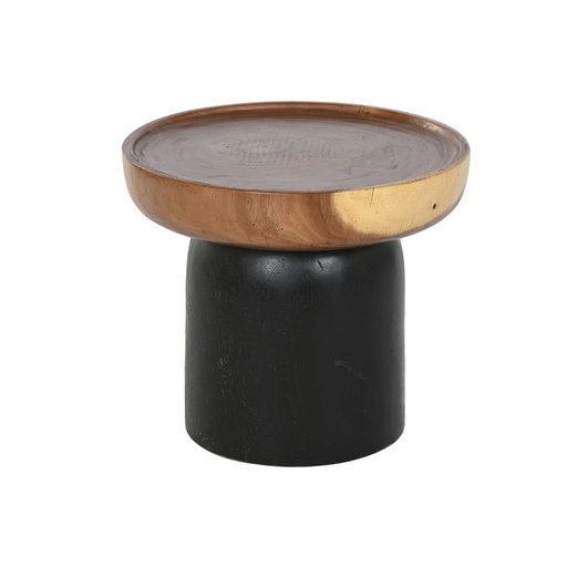 Mesa auxiliar Home ESPRIT Marrón Negro 39 x 39 x 35 cm