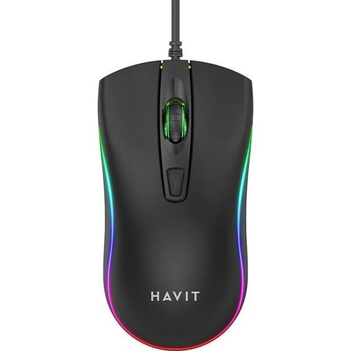 Ratón Gaming Havit MS72 Negro Estampado 1200 DPI