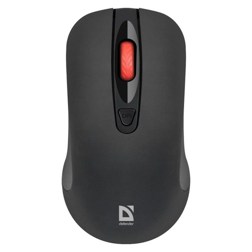 Ratón Inalámbrico Óptico Defender NEXUS MS-195 RF Negro 1600 dpi