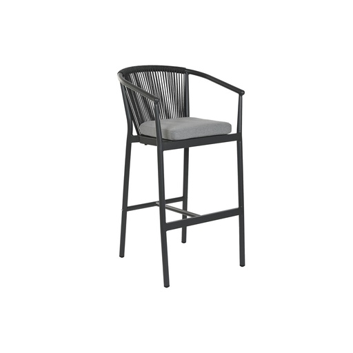 Stool Home ESPRIT Aluminium synthetic rattan 57 x 61 x 108 cm