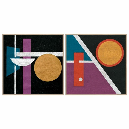 Lienzo DKD Home Decor Poliestireno Lienzo 83 x 4,5 x 83 cm