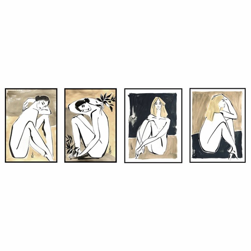 Lienzo DKD Home Decor Poliestireno Lienzo 50 x 2,8 x 70 cm