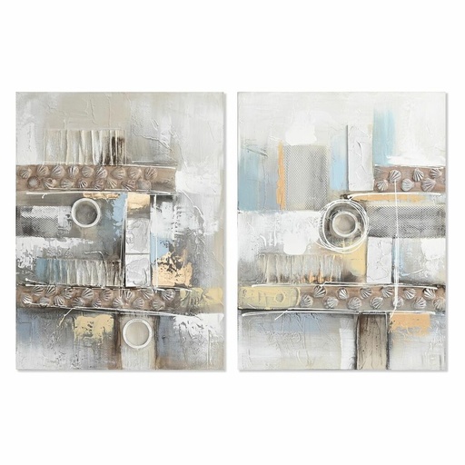 Canvas DKD Home Decor Canvas MDF Wood 60 x 3 x 80 cm