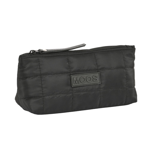 Neceser Escolar Moos Negro Acolchado Negro 23 x 12 x 8 cm