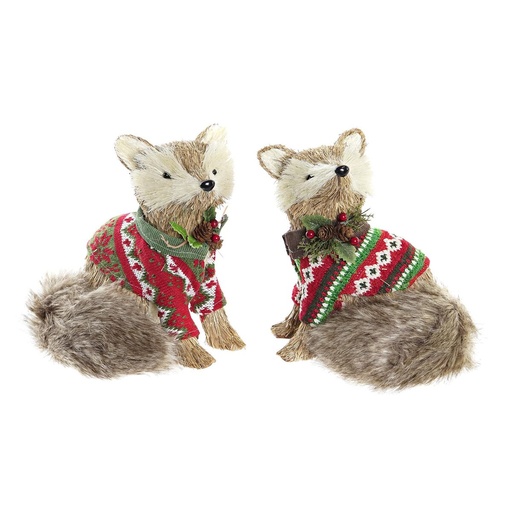 Christmas bauble DKD Home Decor Polyester (16 x 18 x 21 cm) (2 Units)