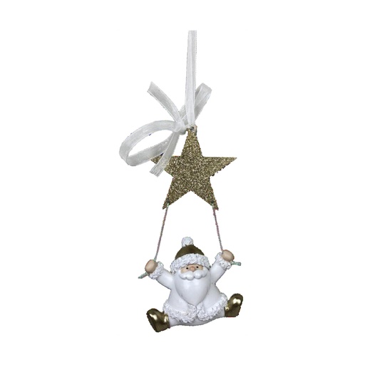 Adorno Navideño DKD Home Decor Resina Papá Noel (6,5 x 4 x 13,5 cm) (6 Unidades)