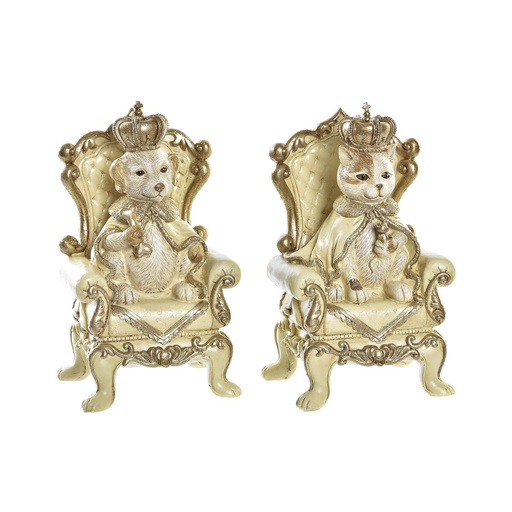 Money box DKD Home Decor Resin Cat 12,5 x 10,5 x 20,5 cm (2 Units)