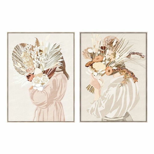 Lienzo DKD Home Decor Poliestireno Lienzo 90 x 4 x 120 cm