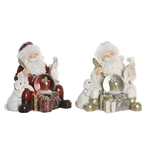 Christmas bauble DKD Home Decor Resin (2 Units) (14 x 12 x 14 cm)