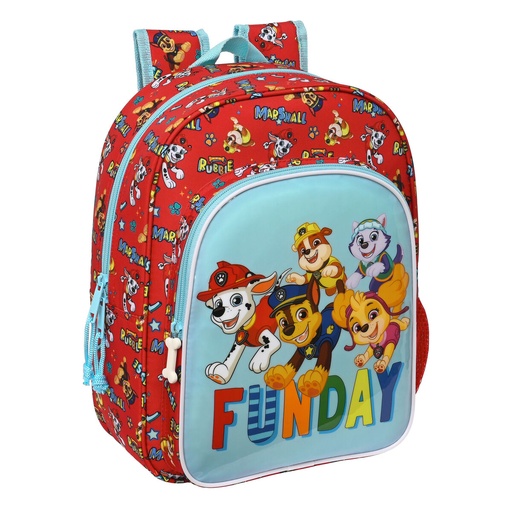 Mochila Infantil The Paw Patrol Funday Rojo Azul claro (26 x 34 x 11 cm)