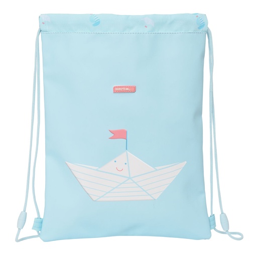 Bolsa Mochila con Cuerdas Safta Ship Azul (26 x 34 x 1 cm)