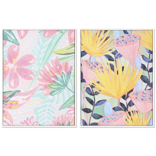 Canvas DKD Home Decor polystyrene Canvas 60 x 4 x 80 cm