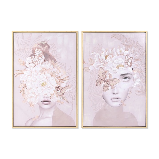 Lienzo DKD Home Decor Poliestireno Lienzo 80 x 4 x 120 cm 80 x 3,7 x 120 cm