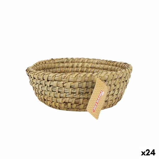 Cesta Multiusos Privilege Mimbre Redonda ø 22 x 8 cm 22 x 22 x 8 cm (24 Unidades)