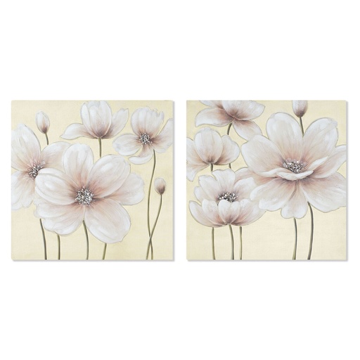 Canvas Home ESPRIT Canvas MDF Wood 80 x 3 x 80 cm 80 x 2,8 x 80 cm
