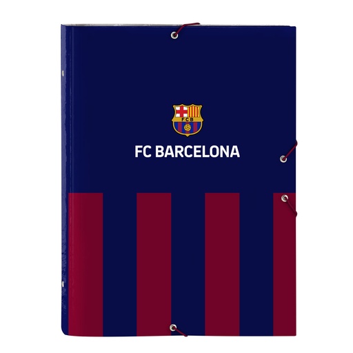 Carpeta Clasificadora F.C. Barcelona 24/25 Granate Azul marino A4 26 x 33.5 x 4 cm