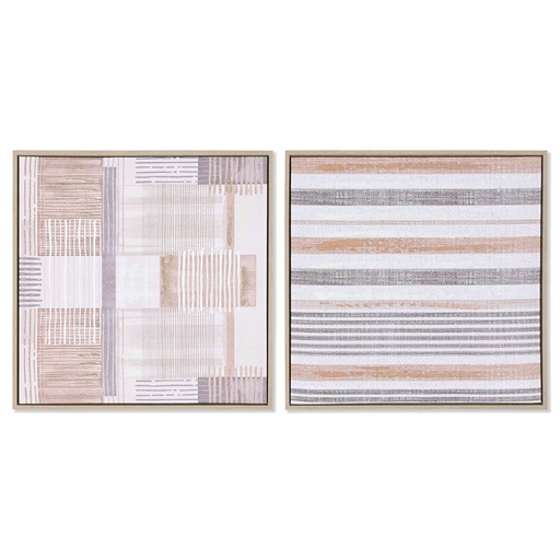 Lienzo Home ESPRIT Poliestireno Lienzo 52,5 x 2,8 x 52,5 cm