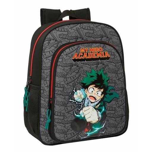Mochila Escolar My Hero Academia Negro 32 X 38 X 12 cm