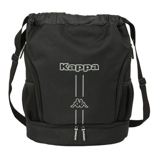Backpack with Strings Kappa Dark Black 35 x 40 x 1 cm