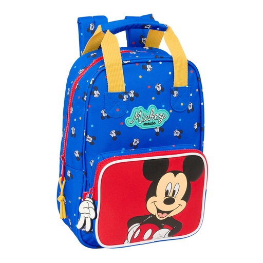 School Bag Mickey Mouse Clubhouse Good day Blue 20 x 28 x 8 cm