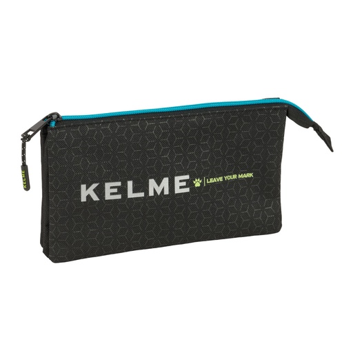 Triple Carry-all Kelme Iron Black 22 x 12 x 3 cm