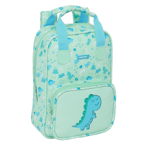 Mochila Infantil Safta Dino Verde 20 x 28 x 8 cm