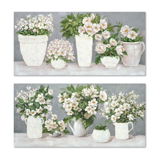 Lienzo Home ESPRIT Lienzo Madera MDF 140 x 3 x 70 cm