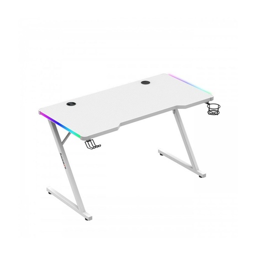 Mesa de Escritorio Gaming Huzaro HZ-Hero 2.5 White RGB Blanco 120 x 75 x 60 cm