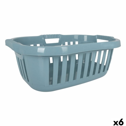 Cesto para la Ropa Tontarelli Hipster Azul 50 L 66 x 44 x 25 cm (6 Unidades)