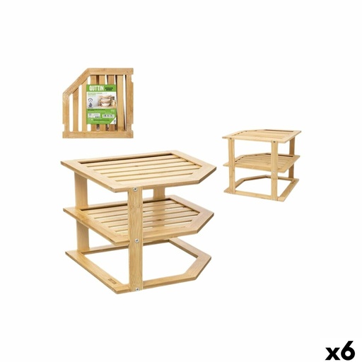 Corner Shelves Quttin 25,5 x 25,5 x 23 cm (6 Units)
