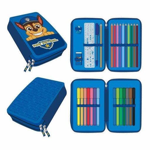 Pencil Case The Paw Patrol Blue 12,5 x 19,5 x 4,5 cm