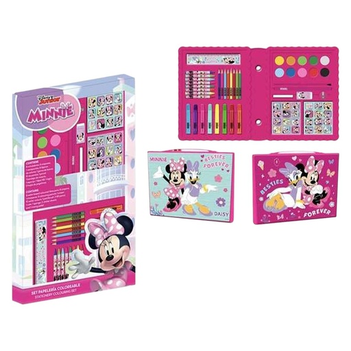 Set de Papelería Minnie Mouse Rosa