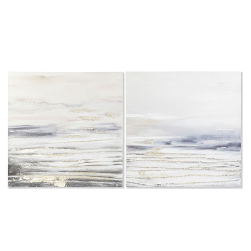 Lienzo DKD Home Decor Pino Lienzo 90 x 3,7 x 90 cm