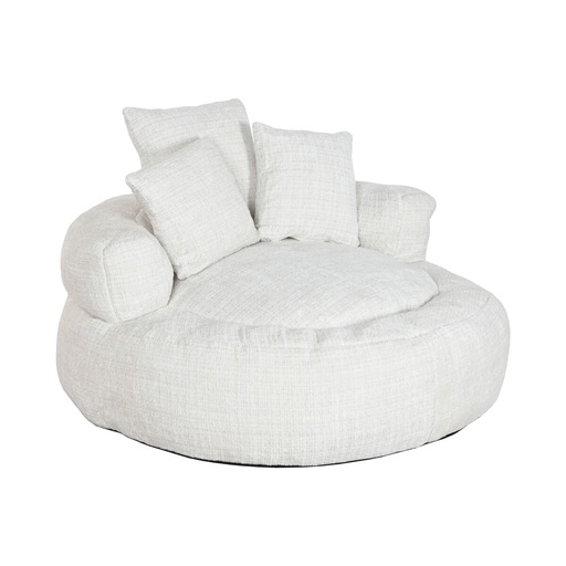 Sillón Home ESPRIT Blanco 104 x 104 x 50 cm