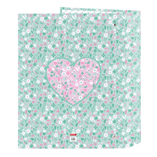 Carpeta de anillas Safta Cuore Menta A4 27 x 33 x 6 cm
