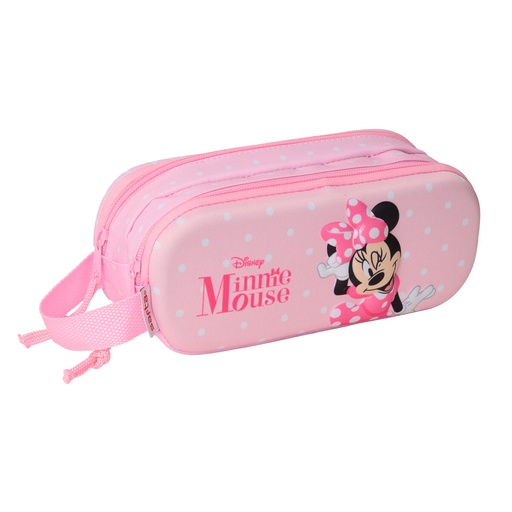 Double Carry-all Minnie Mouse Pink 21 x 8 x 6 cm 3D