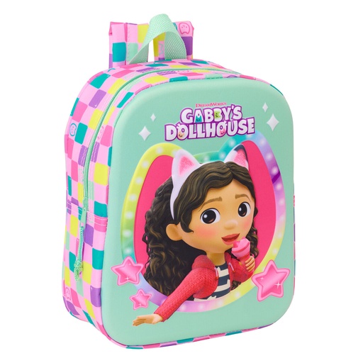 Child bag Gabby's Dollhouse Multicolour 22 x 27 x 10 cm 3D