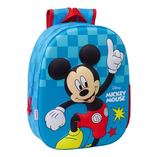 Child bag Mickey Mouse Clubhouse Blue 27 x 33 x 10 cm 3D