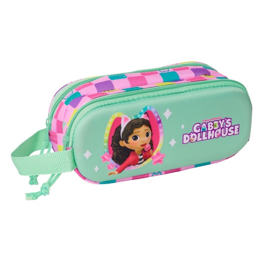 Double Carry-all Gabby's Dollhouse Multicolour 21 x 8 x 6 cm 3D