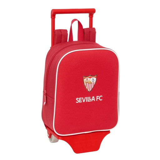 School Rucksack with Wheels Sevilla Fútbol Club Red 22 x 27 x 10 cm