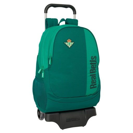 Mochila Escolar con Ruedas Real Betis Balompié Verde 30 x 43 x 14 cm