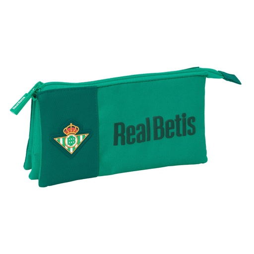 Portatodo Triple Real Betis Balompié Verde 22 x 12 x 3 cm