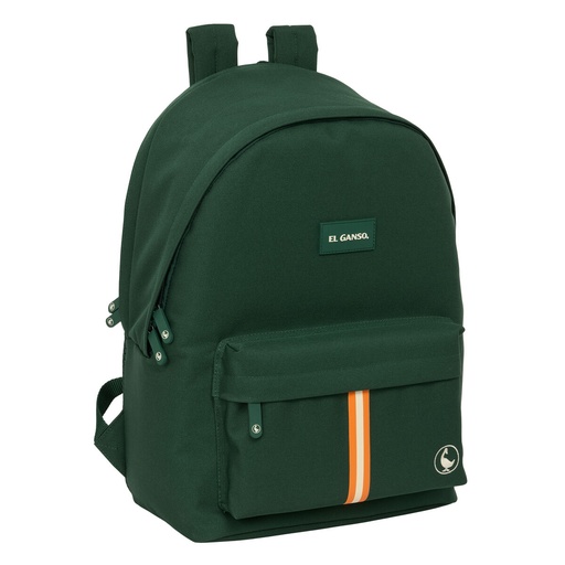 Mochila para Portátil y Tablet con Salida USB El Ganso Basics Verde