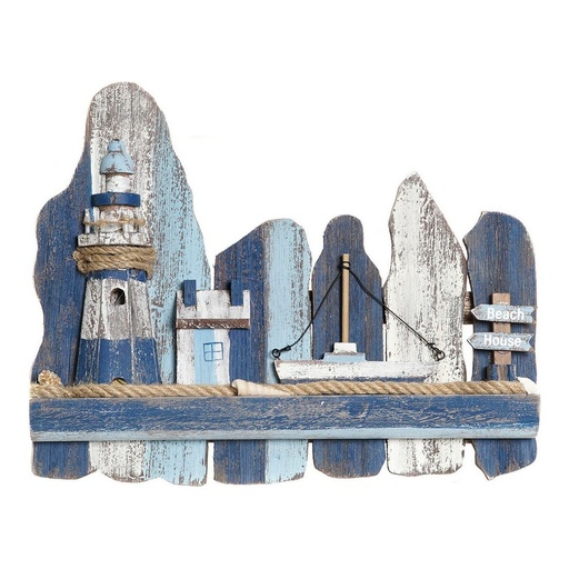 Wall Decoration DKD Home Decor Headlight Mediterranean Fir (36.5 x 6.5 x 29.5 cm)