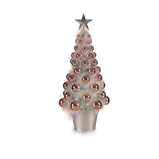 Christmas Tree Krist+ 18CH307/IRIDESCENT Pink polypropylene Plastic Iridescent 16 x 37,5 x 16 cm