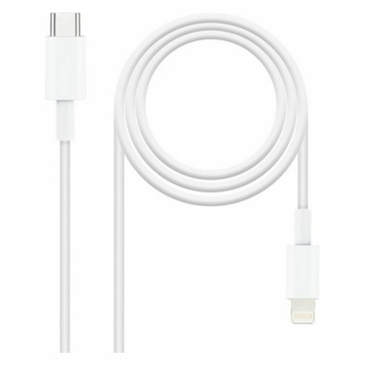 Cable Lightning NANOCABLE 10.10.0601 1 m Blanco