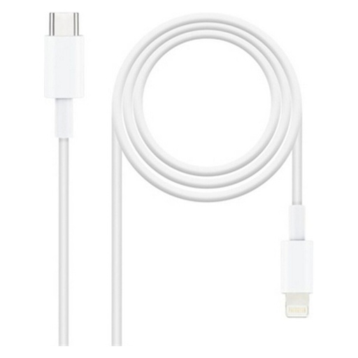 Cable Lightning NANOCABLE 10.10.0602 Blanco 2 m