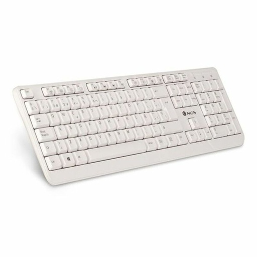 Teclado NGS NGS-KEYBOARD-0284 Blanco Qwerty Español