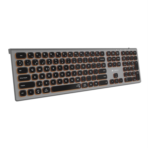 Teclado Bluetooth Subblim SUBKB-3MIE310 Gris Qwerty Español