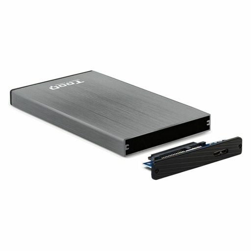 Caja Externa TooQ TQE-2527G 2,5" SATA USB 3.0 Gris Negro/Gris 2,5"